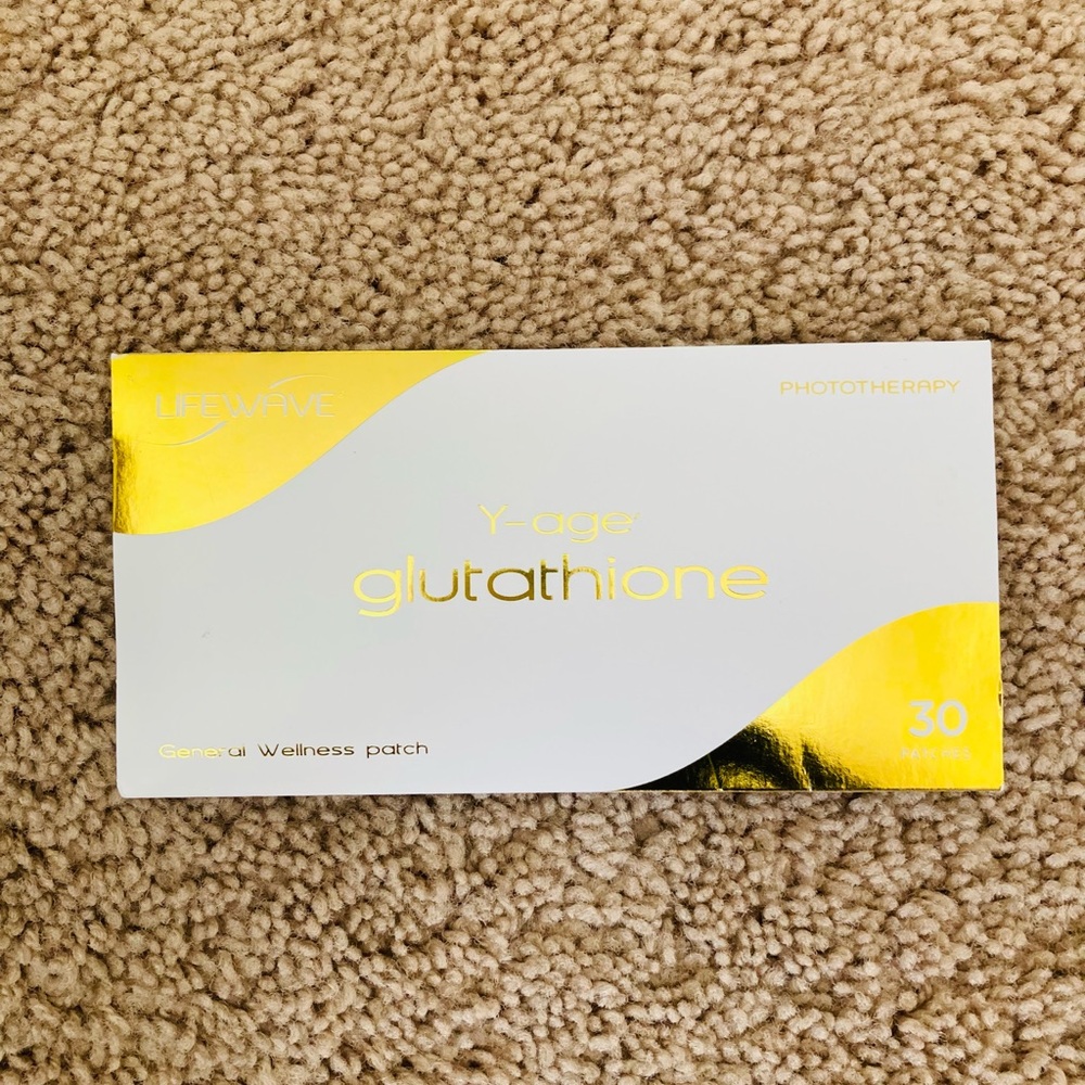 Y-age Glutathione Wellness Patch - Gold and White